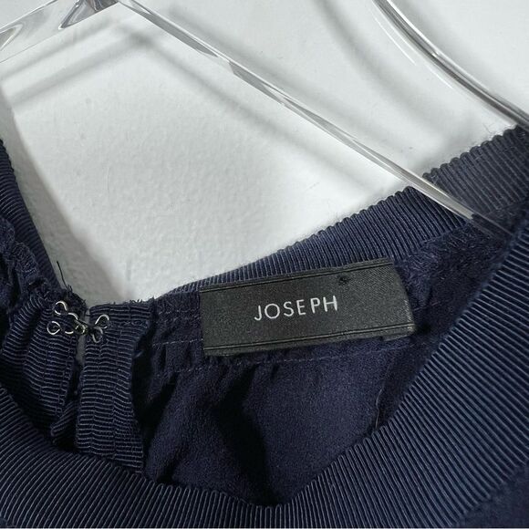 Joseph Women's Size EU 38 US 6 Blue Lucinda Georgette Silk Sleeveless Midi Dress - Picture 6 of 10